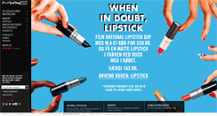 Desktop Screenshot of maccosmetics.dk