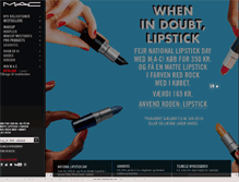 Tablet Screenshot of maccosmetics.dk